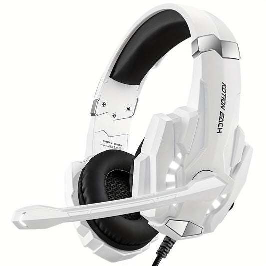 Gaming Headset with Mic LED for PS4 PS5 Xbox
