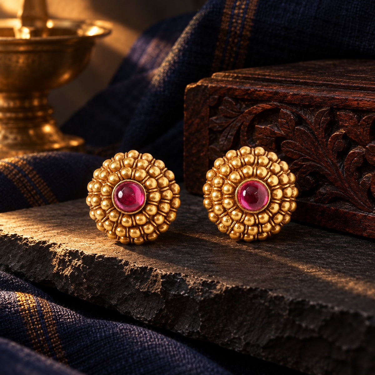 Traditional Gold Plated Studds