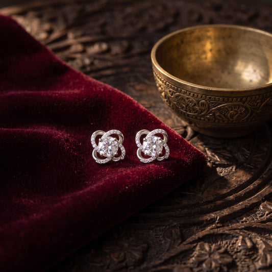 Zircon Floral Studds